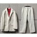 画像1: Franco Collezloni - Embossed Sheep Leather 3B Tailored Setup (White) (1)
