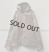 Used - Multi Pattern Patchwork Hooded Jacket