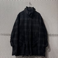 FINAL HOME - 90's Zip Design Check Jacket