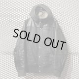 UNDER COVER - Leather Switching Hooded Jacket