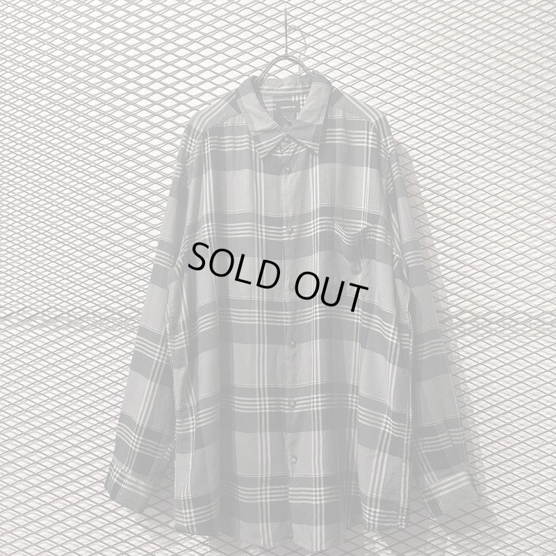 画像1: Claiborne - Check Over Rayon Shirt (XXL)