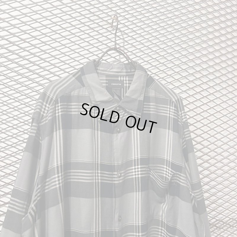 画像2: Claiborne - Check Over Rayon Shirt (XXL)