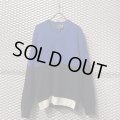 RAF SIMONS × FRED PERRY - V-neck Bicolor Knit