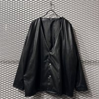 DANKE SCHON - Nocollar Fake Leather Jacket