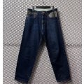 REVOLVER - Lame Switching Wide Denim Pants