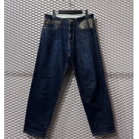 REVOLVER - Lame Switching Wide Denim Pants