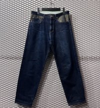 REVOLVER - Lame Switching Wide Denim Pants