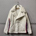 CORE FIGHTER - Stars ＆ Stripes Switching Boa Nylon Riders Jacket