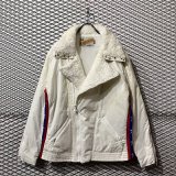 CORE FIGHTER - Stars ＆ Stripes Switching Boa Nylon Riders Jacket