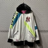 Used - "NY" Switching Zip-up Hoodie Jacket