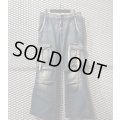 BENETTON - Flared Denim Cargo Pants
