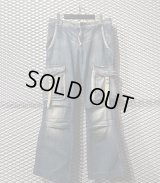 BENETTON - Flared Denim Cargo Pants
