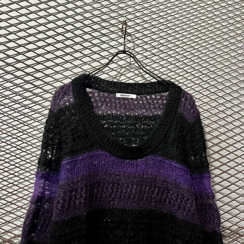 画像2: DKNY - Border Mohair Blend Knit
