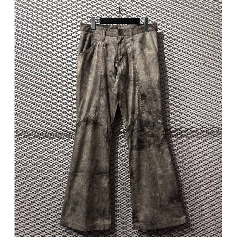 画像1: TORNADO MART - Lace-up Design Flared Pants