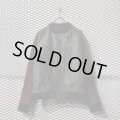 DIESEL - Rope Pattern Switching Cow Leather Blouson
