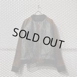 DIESEL - Rope Pattern Switching Cow Leather Blouson