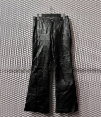 Used - Sheep Leather "HAGI" Flare Pants