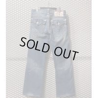 TRUE REGION - 90's Thick Stitch Flare Denim Pants