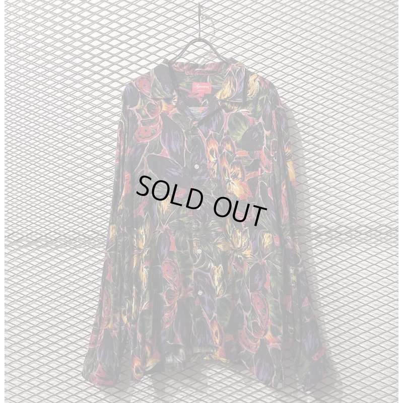 画像1: Supreme - Painted Floral Rayon Shirt