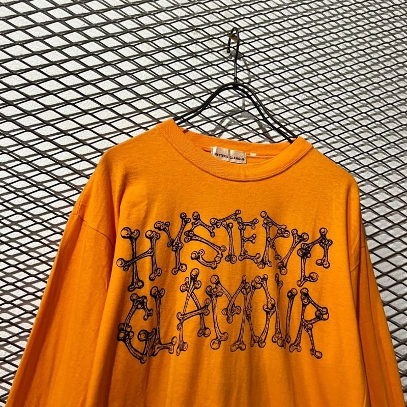 画像2: HYSTERIC GLAMOUR - 90's Bone Logo L/S Tee