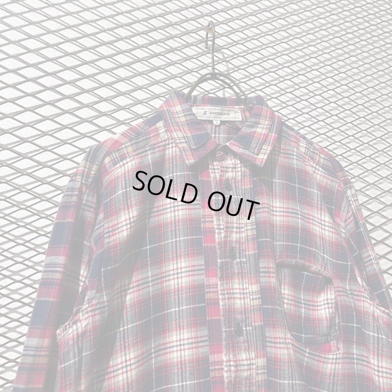 画像2: ANREALAGE - Rebuilding Check Flannel Shirt