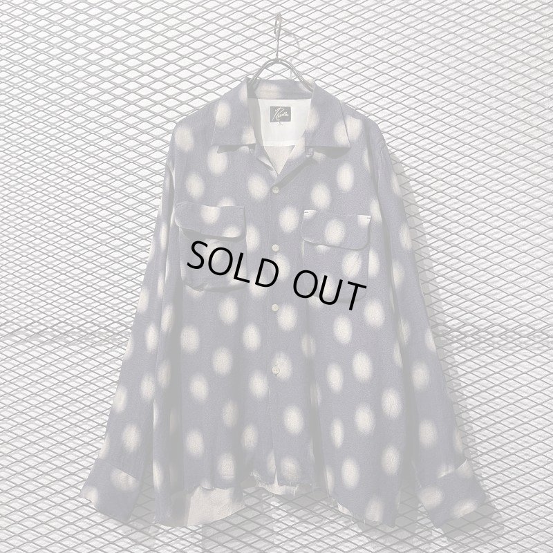 画像1: NEEDLES - Dot Pattern Open Collar Shirt