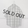 RUDE GALLERY - Cut-off Ombre Check Shirt