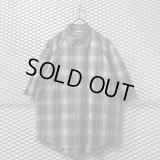 RUDE GALLERY - Cut-off Ombre Check Shirt
