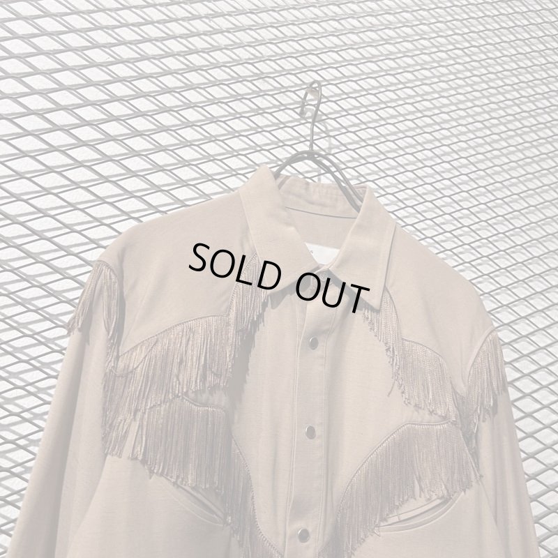 画像2: TOGA VIRILIS - Fringed Western Rayon Shirt