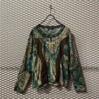 Used - Sequin Decoration Paisley Pattern Tops