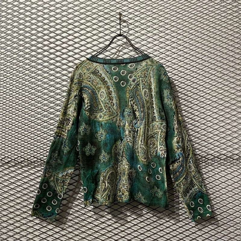 画像5: Used - Sequin Decoration Paisley Pattern Tops