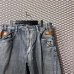 画像8: aka demilks - Leather Switching Embroidery Wide Denim Shorts