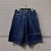 画像1: Pelle Pelle - 00's Slab Denim Wide Shorts (1)