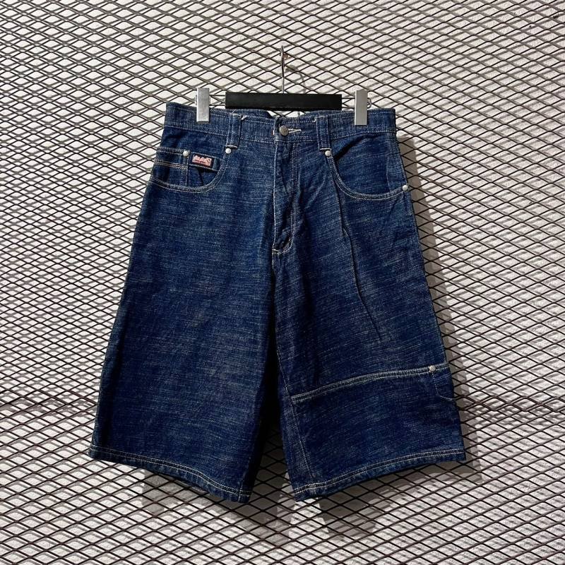 画像1: Pelle Pelle - 00's Slab Denim Wide Shorts