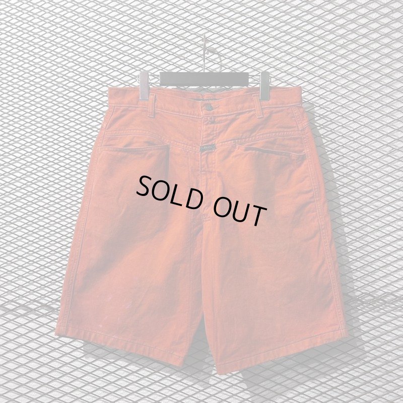 画像1: MARITHE + FRANCOIS GIRBAUD - Wide Denim Shorts (Orange)