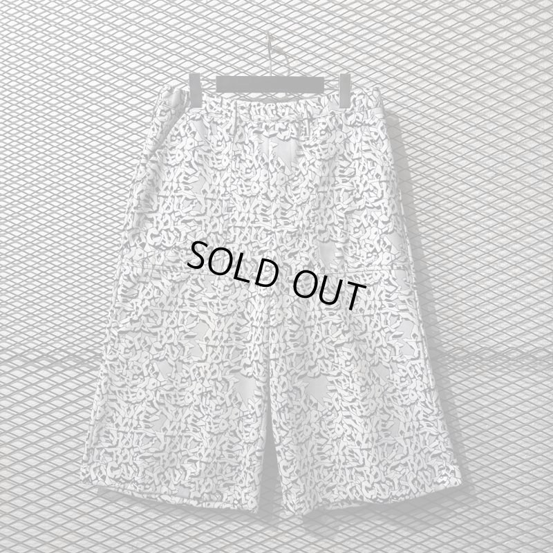 画像1: JUVENILE HALL ROLLCALL - Alphabet Graphic Wide Hakama Shorts