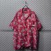 画像1: DOUBLE RAINBOUU - "Skull & Sunflower" Aloha shirt (1)