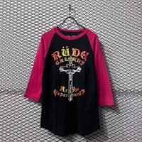 RUDE GALLERY - Cross Raglan Tee