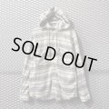 goa - Frayed Check Hoodie Shirt