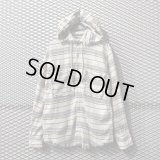 goa - Frayed Check Hoodie Shirt