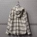 画像6: goa - Frayed Check Hoodie Shirt