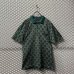 画像1: CELINE - Patterned Polo Shirt (Green) (1)