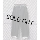 Sulvam - 1-Tuck Frayed Layered Slacks