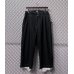 画像1: Sulvam - 1-Tuck Frayed Layered Slacks (1)