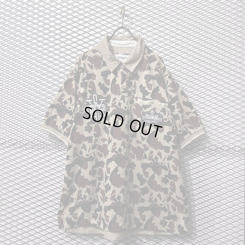 画像1: ROCAWEAR - Camouflage Over Polo Shirt (3XL)