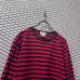 画像2: agnes b. - Border L/S Tee ( Black × Red ) (2)