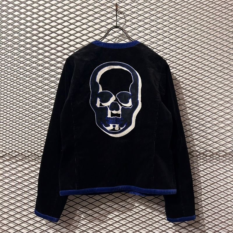 画像2: lucien pellat-finet - Skull Embroidered Corduroy Jacket