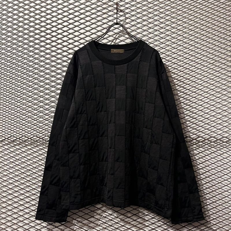 画像1: Y’s for men - Mixed Material Patchwork Tops