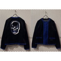 lucien pellat-finet - Skull Embroidered Corduroy Jacket