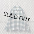 Sears - 70's Ombre Check Open Collar Shirt